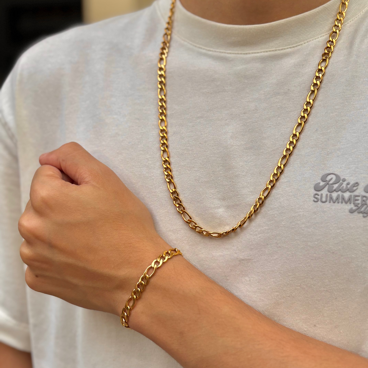 Combo Cadena 3X1 + Pulsera Hombre