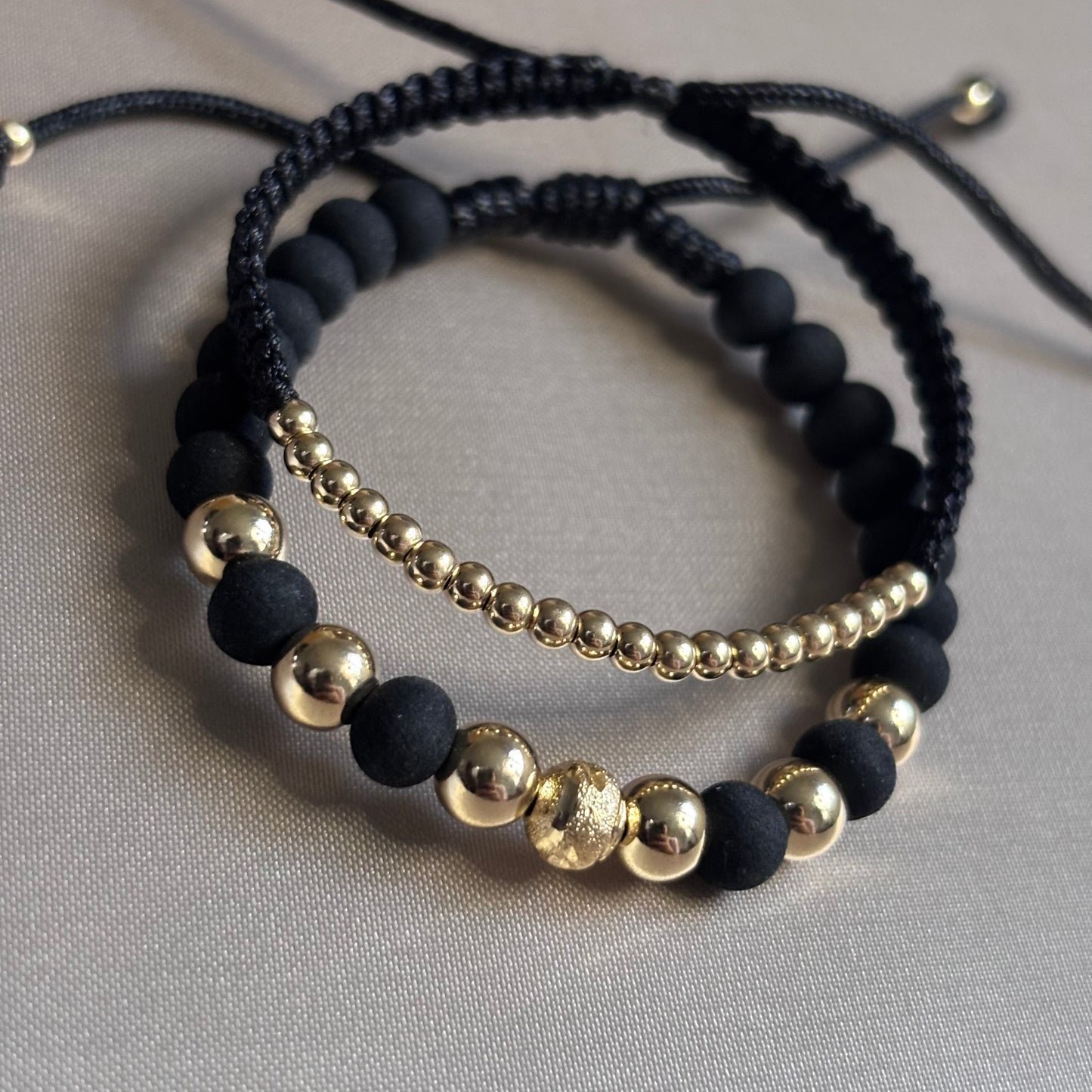 Combo Dupla Manillas Oro Laminado 18K