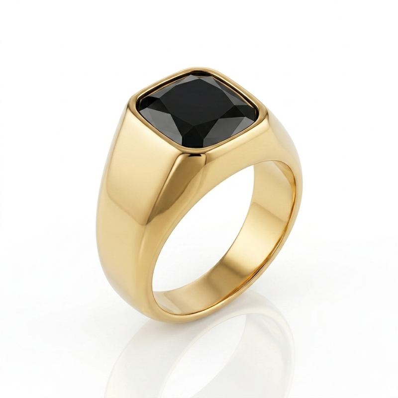 Anillo Caballero Ref 120 Oro Laminado 18K