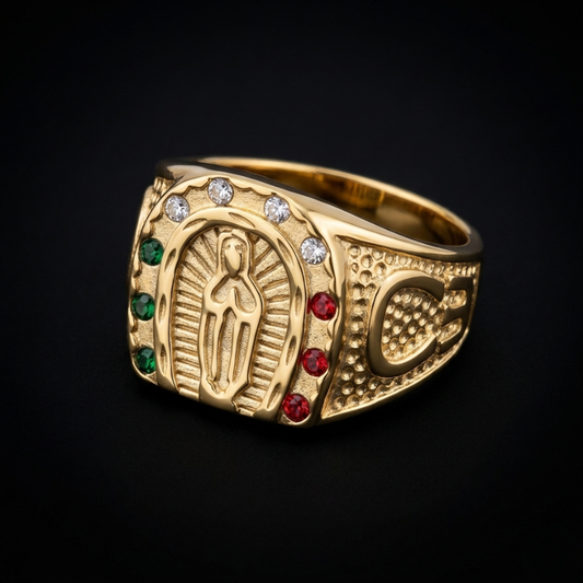 Anillo Caballero Ref 122 Oro Laminado 18K