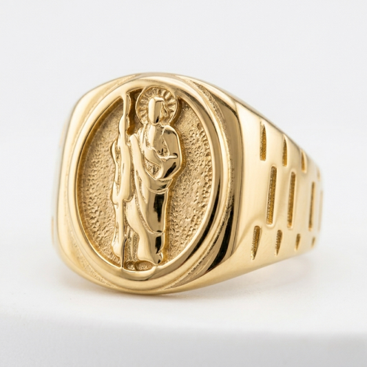 Anillo Caballero Ref 118 Oro Laminado 18K