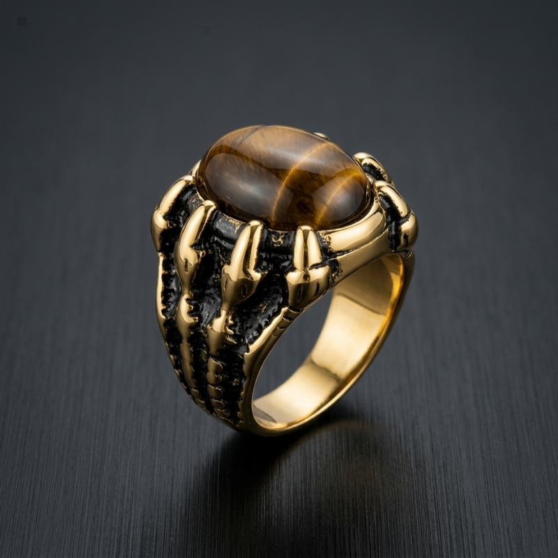 Anillo Caballero Ref 137 Oro Laminado 18K