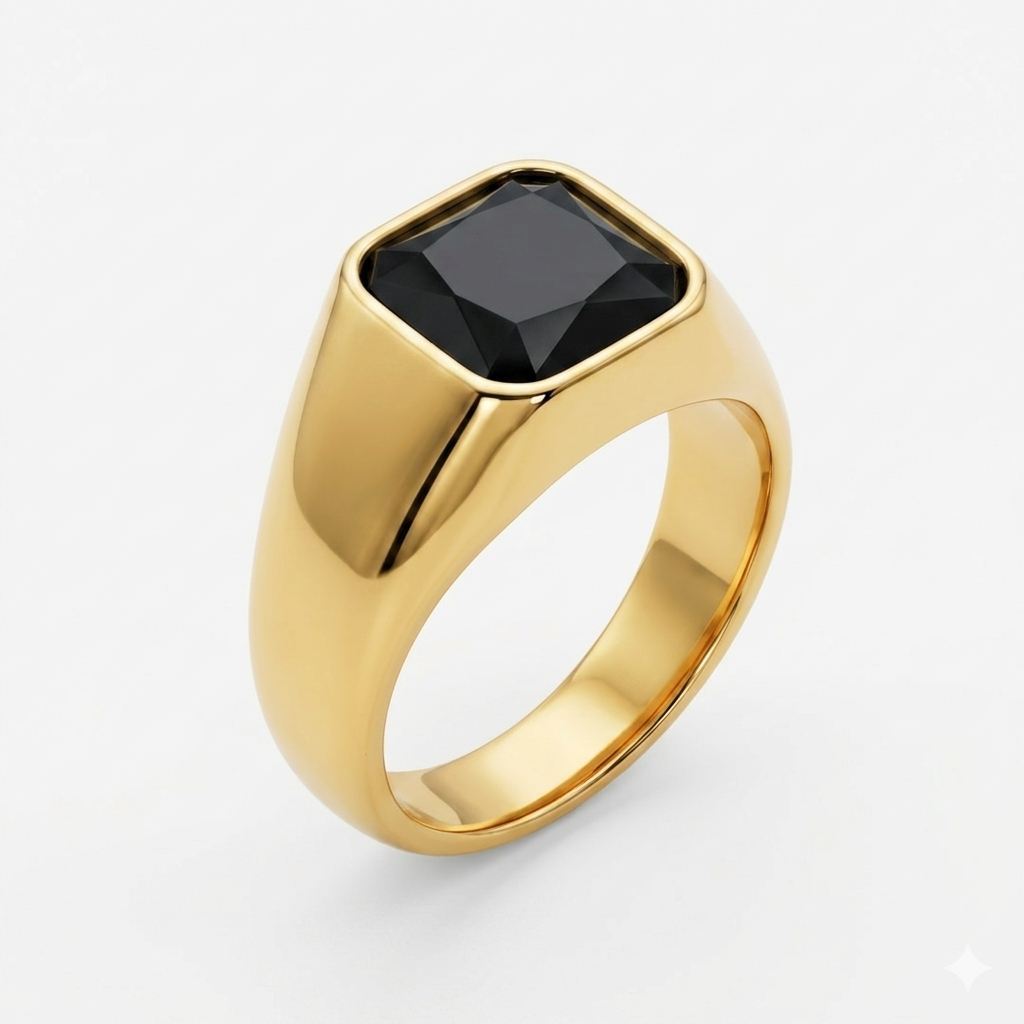 Anillo Caballero Ref 120 Oro Laminado 18K