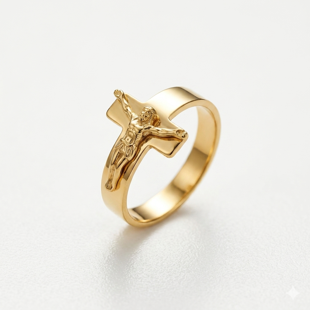 Anillo Caballero Ref 112 Oro Laminado 18K