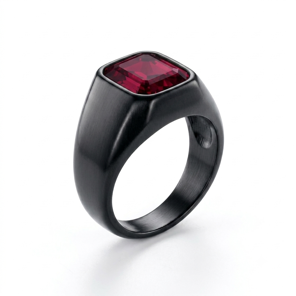 Anillo Caballero Ref 128 Titanio Macizo