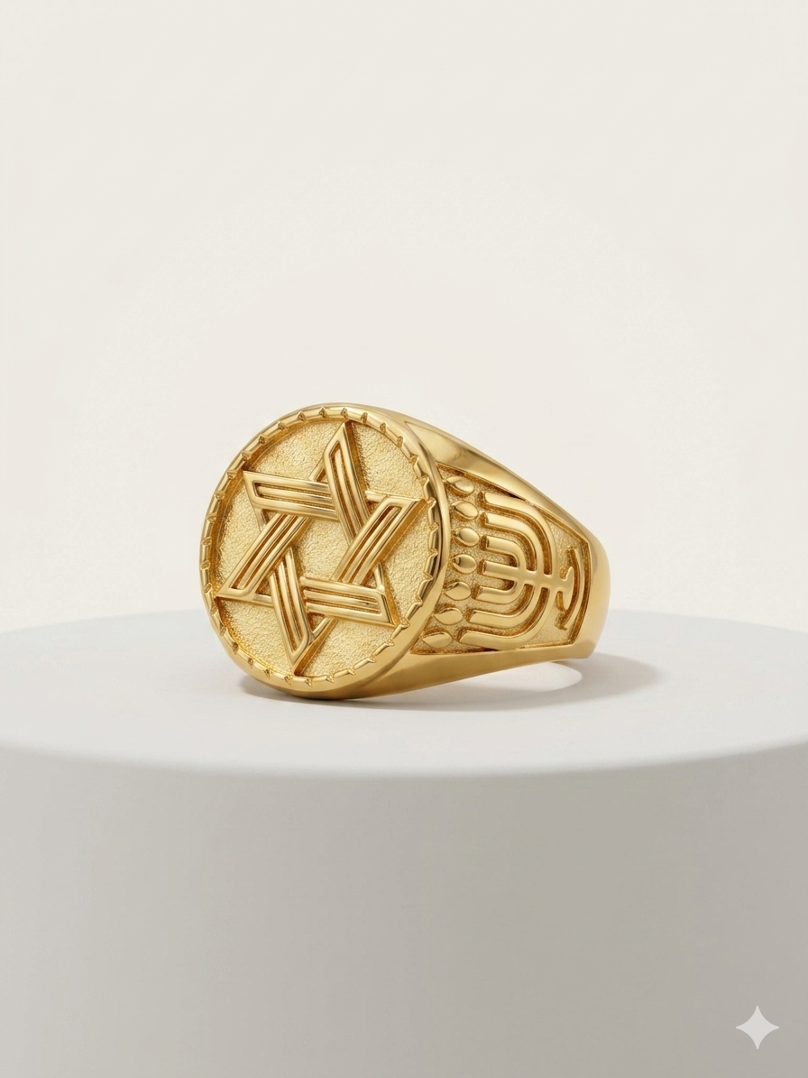 Anillo Caballero Ref 113 Oro Laminado 18K