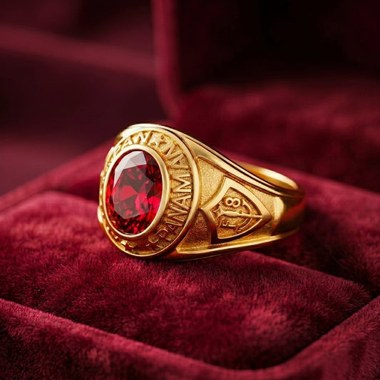 Anillo Caballero Ref 140 Oro Laminado 18K