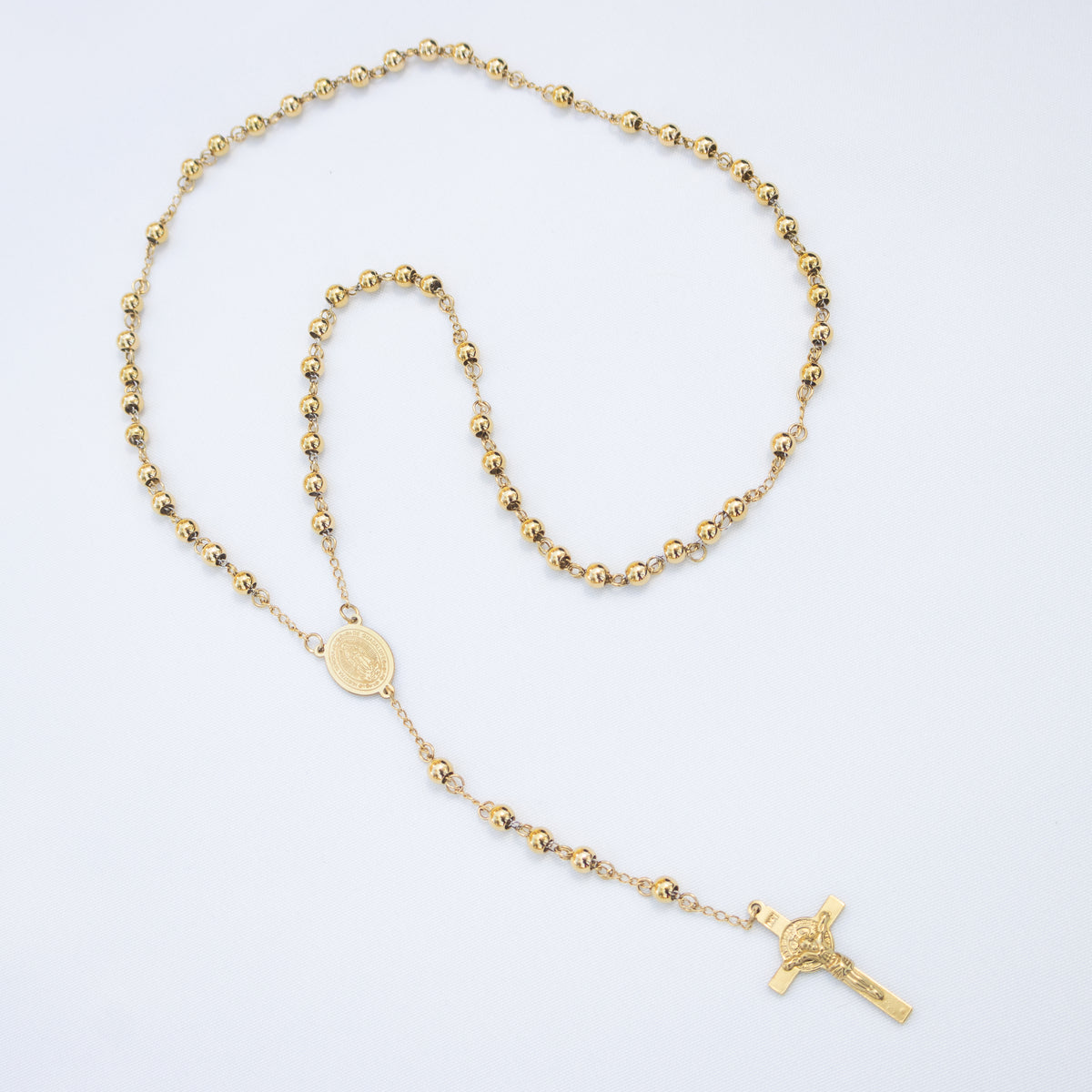 Camándula Oro Laminado 18K Balín # 6
