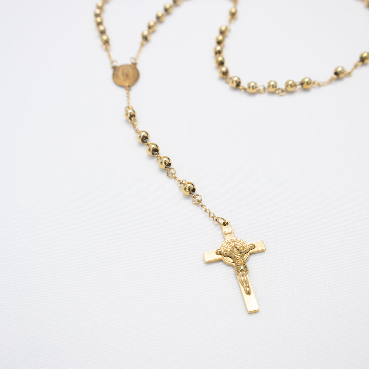 Camándula Oro Laminado 18K Balín # 6