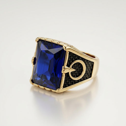 Anillo Caballero Ref 147 Oro Laminado 18K