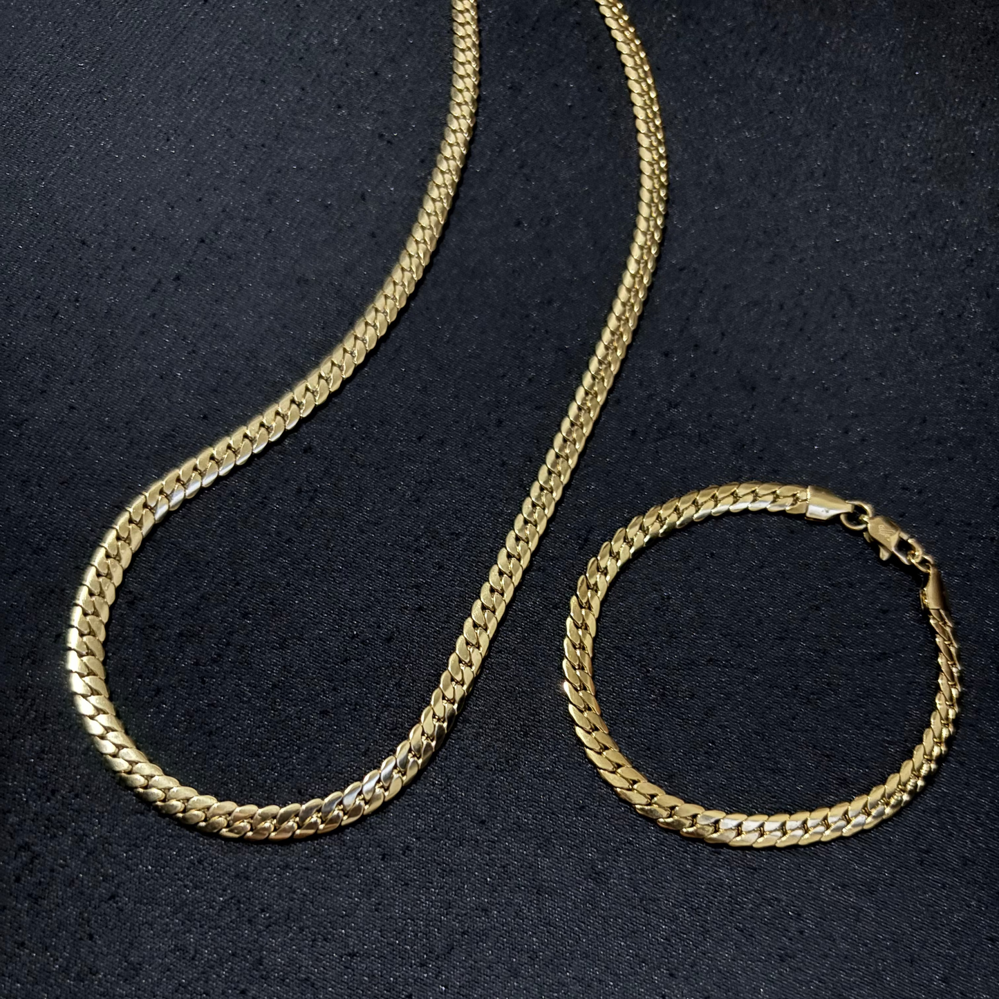 Combo Serpiente Cadena + Pulsera Hombre