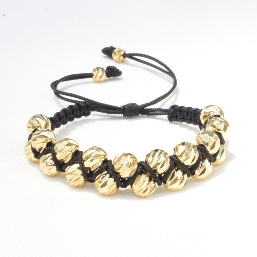 Manilla Diamantada Doble 20 Balines (#8) Oro Laminado 18K
