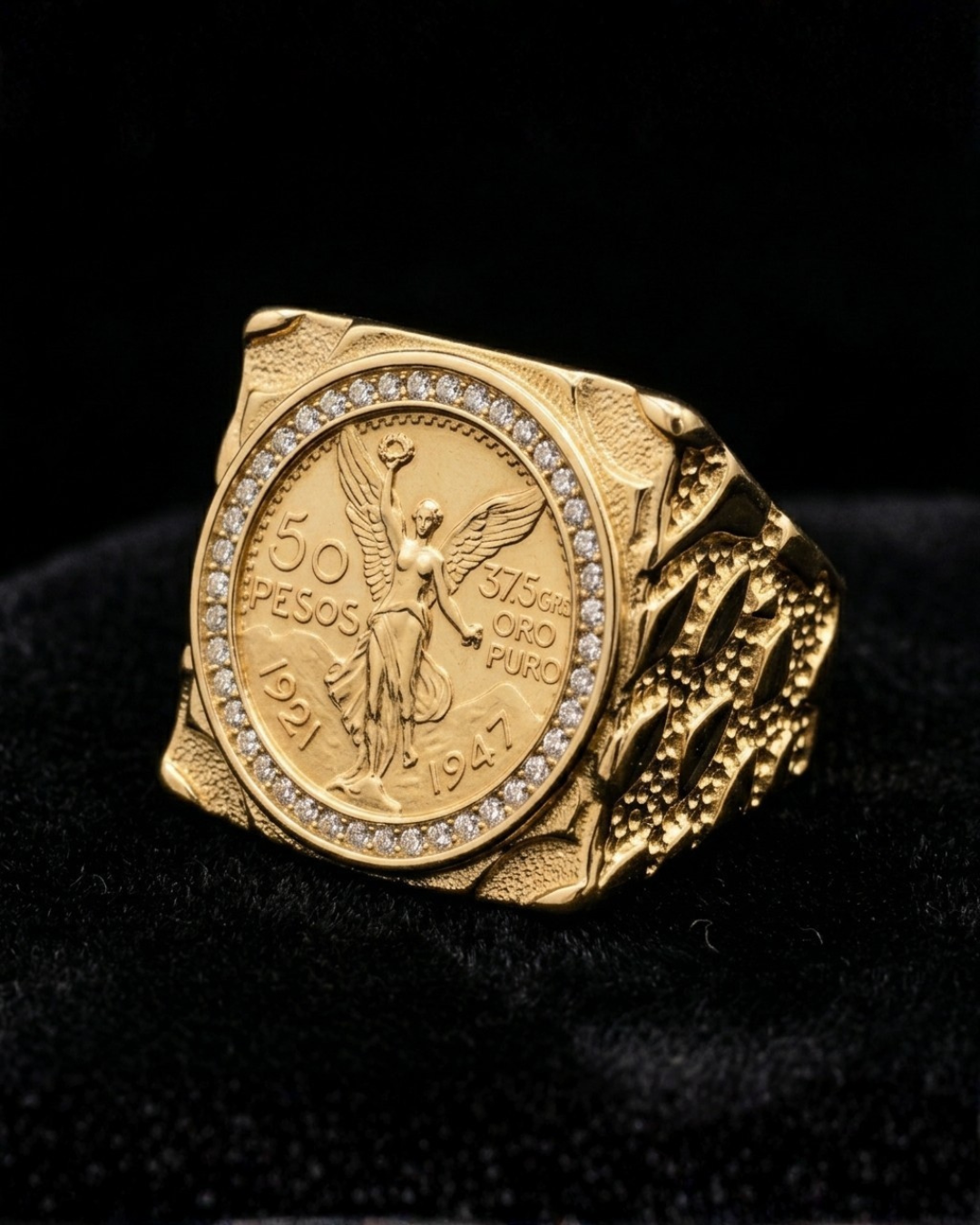 Anillo Caballero Ref 109 Oro Laminado 18K