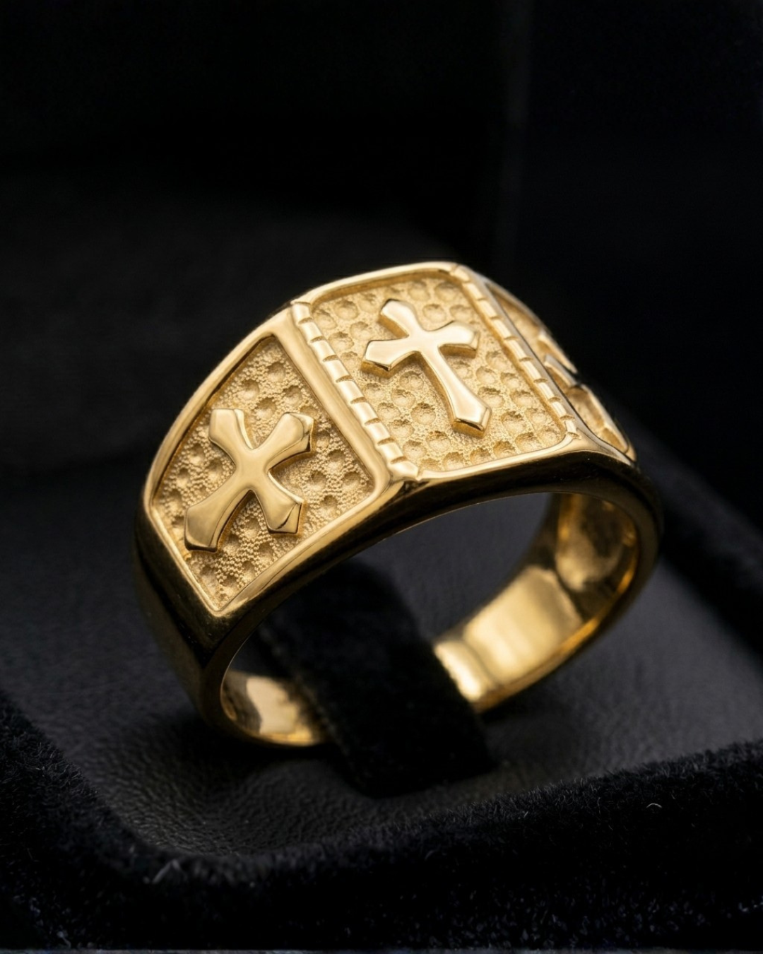 Anillo Caballero Ref 110 Oro Laminado 18K