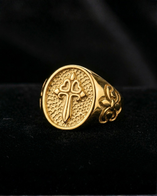 Anillo Caballero Ref 111 Oro Laminado 18K