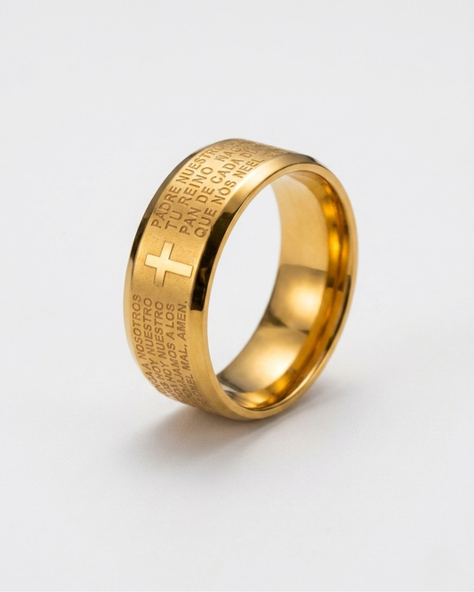 Anillo Caballero Ref 107 Oro Laminado 18K